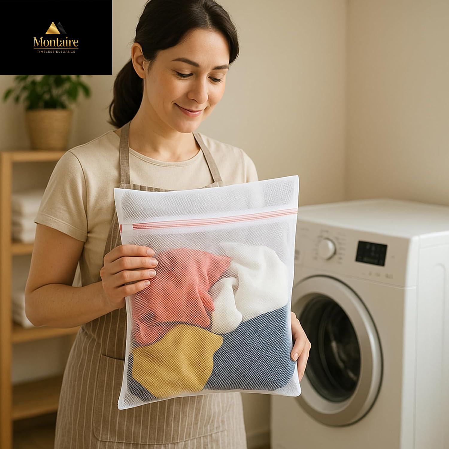 Kimmama Laundry Bag Mesh Wash Bags, Washing Machine Wash Bag, Net Washer Sack with Zipper, Dryer Pouch for Cleaning and Drying Cloths, Garment, Delicates, Lingerie, Bra, Pant, Sock, Small Toys