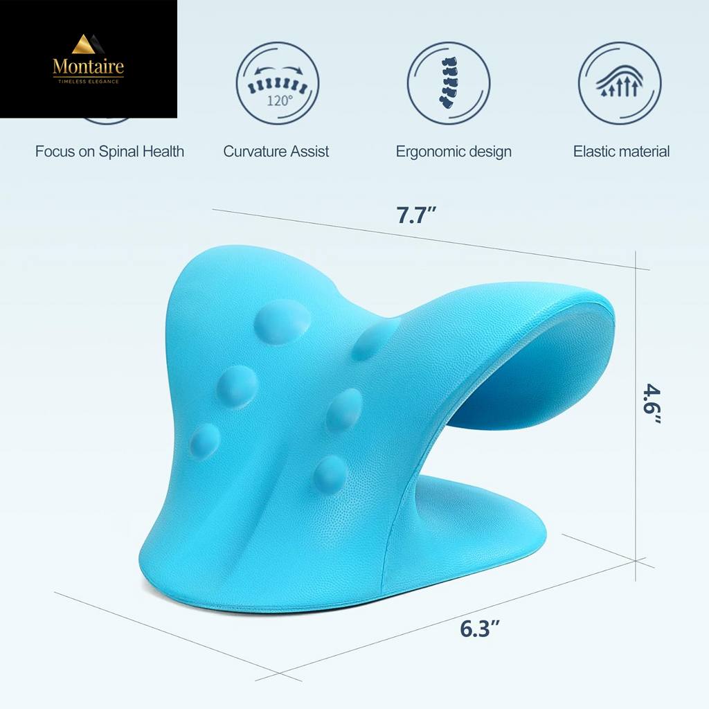 Neck Stretcher for Pain Relief, Neck and Shoulder Relaxer Cervical Traction Device Pillow for Muscle Relax and TMJ Pain Relief