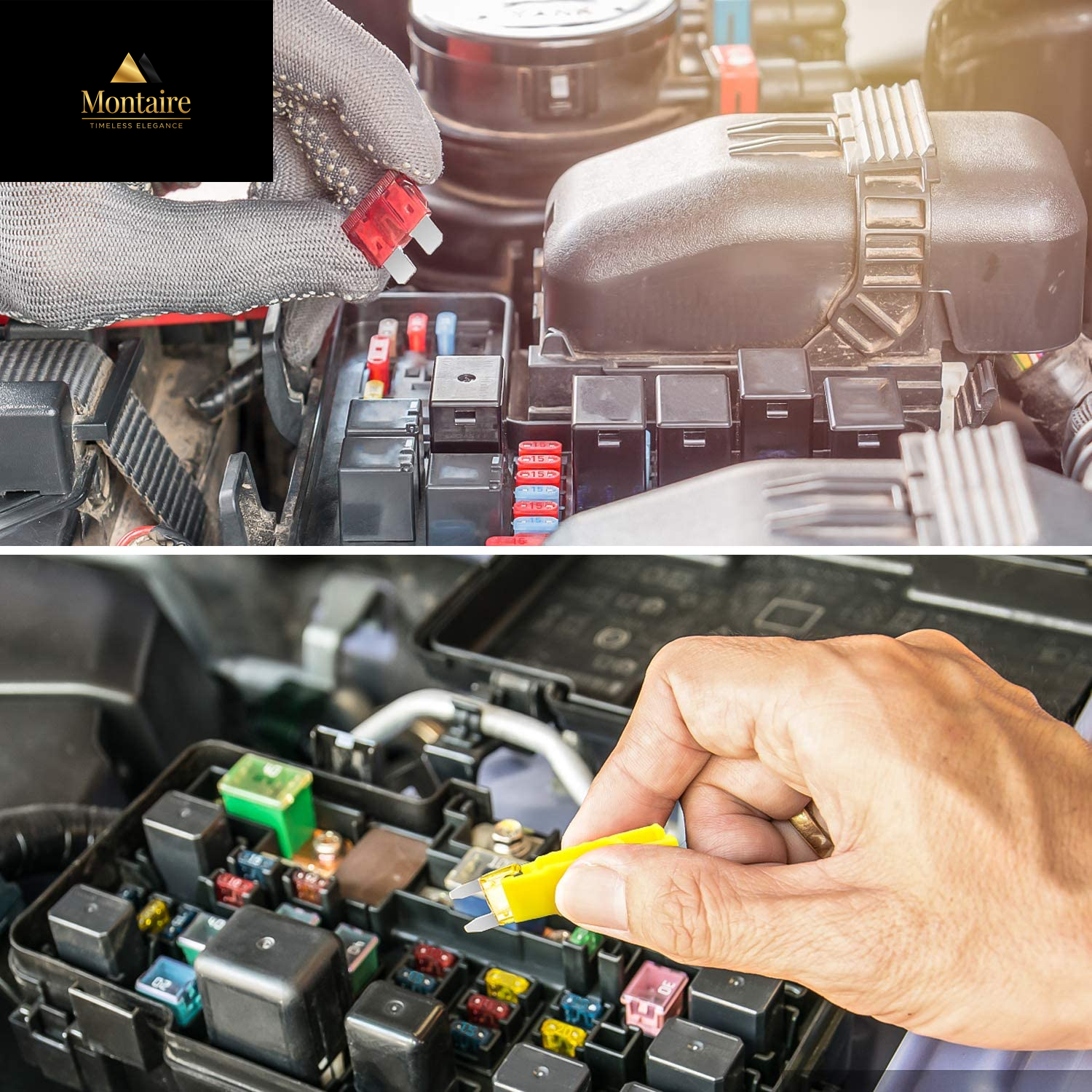 Nilight - 50019R 272Pcs Standard & Mini & Low Profile Mini Blade Fuse Assortment, 2A 5A 10A 15A 20A 25A 30A 35A Replacement Fuses for Car Boat Truck SUV Automotive