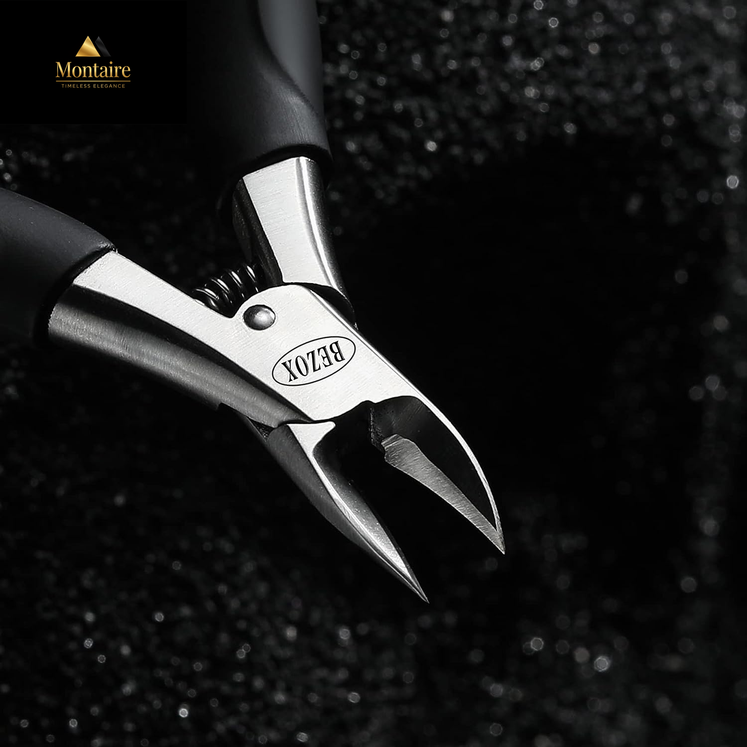 BEZOX Ingrown Toenail Clippers - Precision Thick Toe Nail Clipper for Ingrown and Curly Nails, Comfort Grip Fingernail Clipper, Ergonomic Handle Toenail Scissors for Seniors