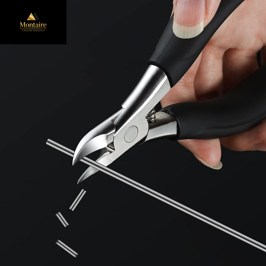 BEZOX Ingrown Toenail Clippers - Precision Thick Toe Nail Clipper for Ingrown and Curly Nails, Comfort Grip Fingernail Clipper, Ergonomic Handle Toenail Scissors for Seniors