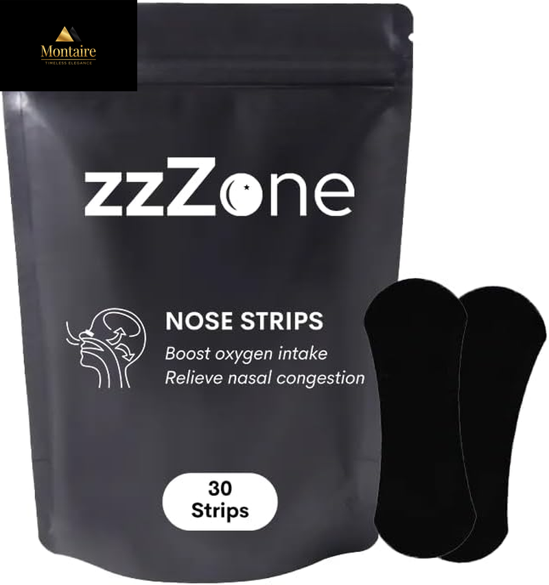 Nose Strips - Extra Strength Nasal Strips for Snoring, Breathing and Exercise - 30 Pack of Nose Tape for Sleeping