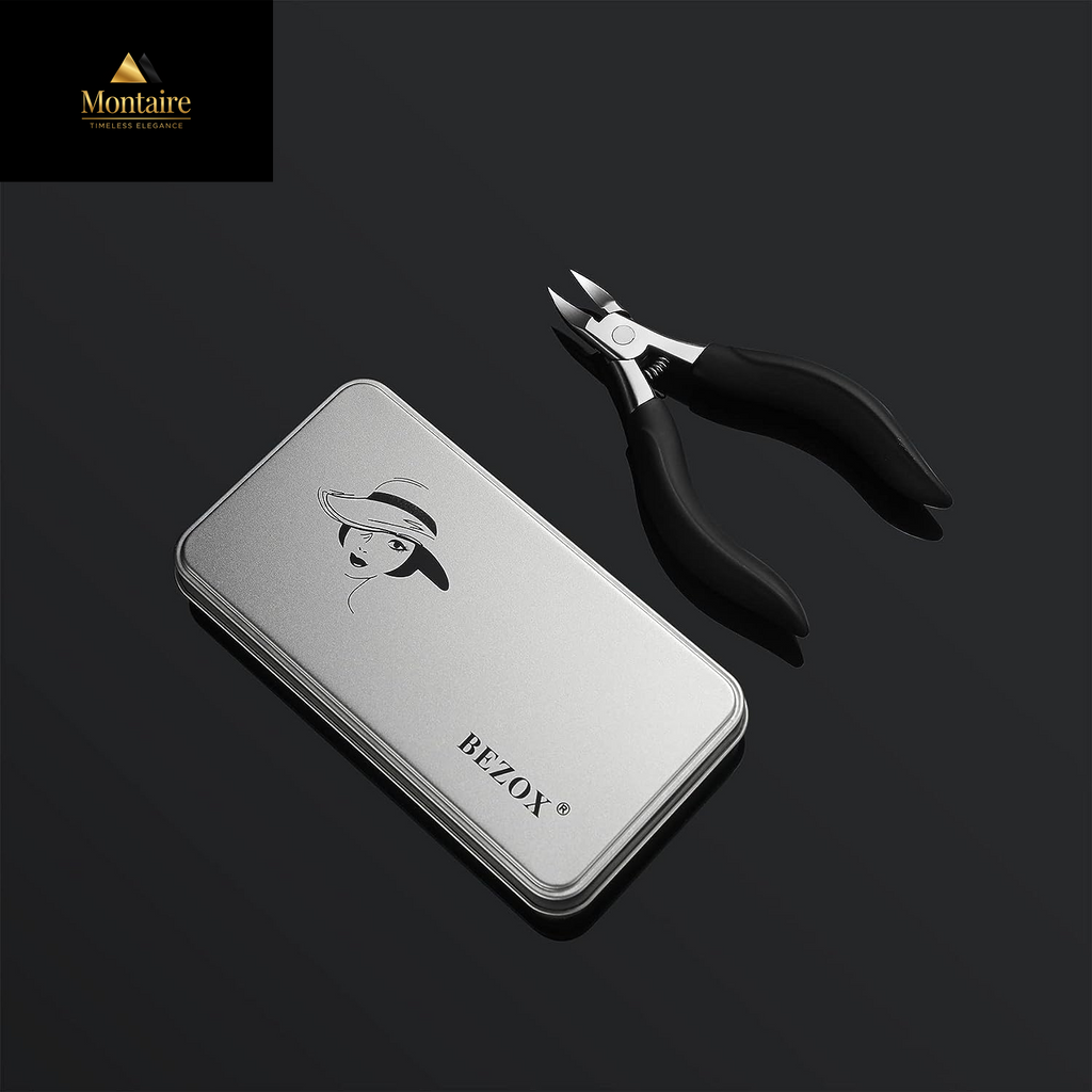 BEZOX Ingrown Toenail Clippers - Precision Thick Toe Nail Clipper for Ingrown and Curly Nails, Comfort Grip Fingernail Clipper, Ergonomic Handle Toenail Scissors for Seniors